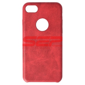 Husa Leather Vintage Tatoo Apple iPhone 7 RED