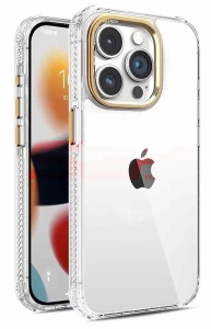 Husa PC MetalRing Apple iPhone 16 Pro Max Gold - Img 1