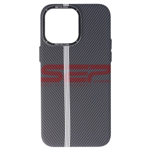 Husa PC MetalRing Carbon Apple iPhone 14 Pro Max Graphite