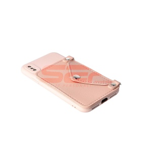 Husa TPU Crossbody Wallet Apple iPhone XS PINK - Img 2