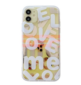 Husa TPU IMD LOVE Letters Apple iPhone 12 Pro Max YELLOW - Img 2