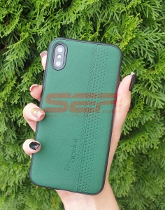 Husa TPU Leather bodhi. Samsung Galaxy S21 Plus Dark Green