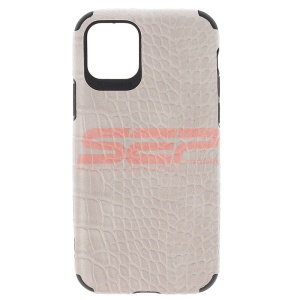 Husa TPU Leather Crocodile Apple iPhone 11 Pro Grey - Img 1