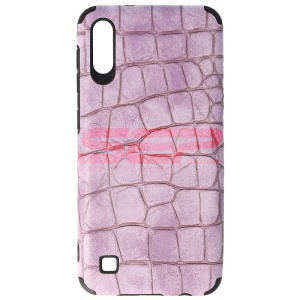 Husa TPU Leather Crocodile Samsung Galaxy A10 Lavender - Img 1