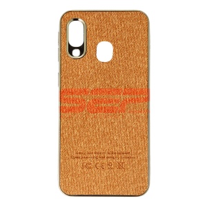Husa TPU Leather Denim Samsung Galaxy A40 Gold - Img 1