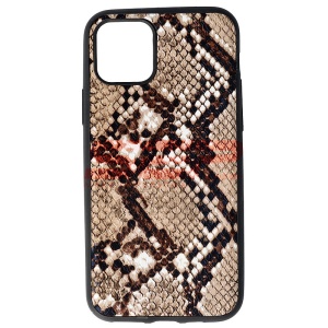Husa TPU Leather Snake Apple iPhone 11 Pro Brown