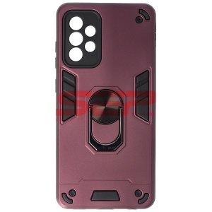 Husa TPU+PC Armor Ring Case Samsung Galaxy A72 Wine