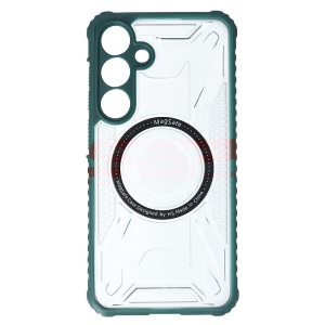 Husa TPU+PC Geometric Samsung Galaxy S25 Plus Green - Img 2