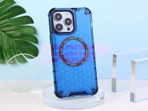Husa TPU+PC Honeycomb Magsafe Samsung Galaxy A25 Blue - Img 2