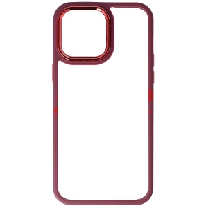 Husa TPU+PC Shell Clear Cover Apple iPhone 14 Pro Max Burgundy - Img 2