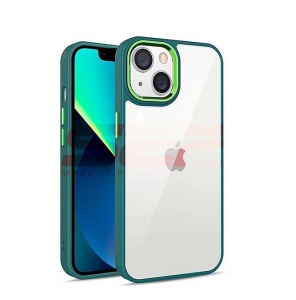 Husa TPU+PC Shell Clear Cover Samsung Galaxy A04s Green - Img 1