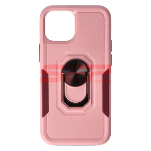 Husa TPU+PC Shockproof Ring Case Apple iPhone 13 mini Pink Raspberry