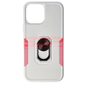 Husa TPU+PC Shockproof Ring Case Apple iPhone 13 Pro Max Milky Pink