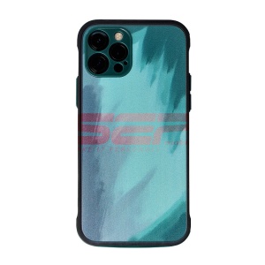 Husa TPU+PC Watercolor Apple Iphone 12 Pro Max Midnight Green - Img 1