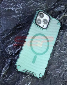 Husa TPU+PC Waves Apple iPhone 14 Green - Img 3