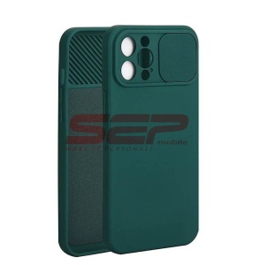 Husa TPU Sliding Camera Apple iPhone 12 Pro Dark Green - Img 2