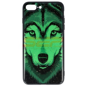 Husa UV Copy Glass Apple iPhone 8 Plus Wolf - Img 1