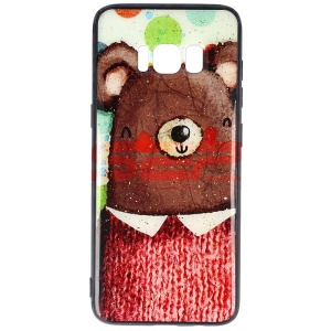 Husa UV Copy Glass Samsung Galaxy S8 Bear - Img 1
