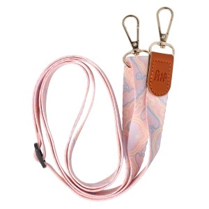 Snur textil dublu telefon mobil cu carabine Pastel Clouds