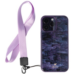 Snur textil Lines pentru telefon mobil Lila