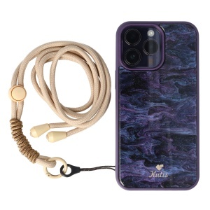 Snur textil pentru telefon mobil Crem - Img 2