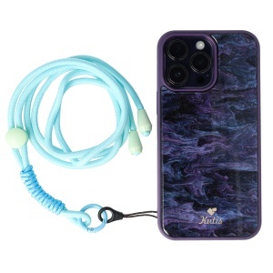 Snur textil pentru telefon mobil Turquoise - Img 2