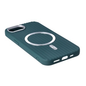 Toc TPU Magnetic Waves Apple iPhone 16e Green - Img 2