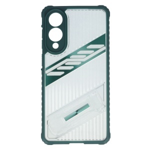 Toc TPU+PC Kickstand Samsung Galaxy S25 Edge Green