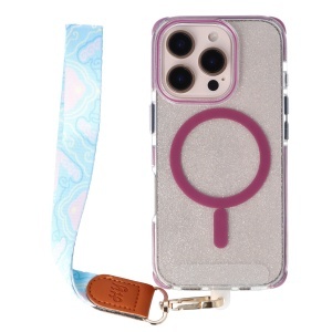 Accesoriu tip bratara textil cu carabina Blue Stream