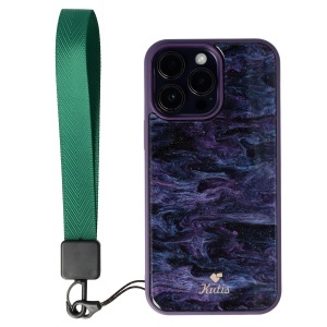 Accesoriu tip bratara textil pentru husa telefon mobil Dark Green