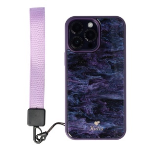 Accesoriu tip bratara textil pentru husa telefon mobil Purple