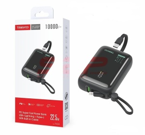 Acumulator universal extern Powerbank 10000mAh 22.5W Fast Charge Tranyoo T-K14 - Img 1