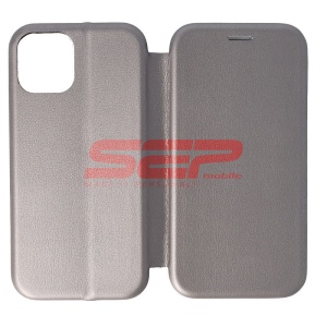 Husa FlipCover Round Apple iPhone 12 Fossil Gray - Img 1