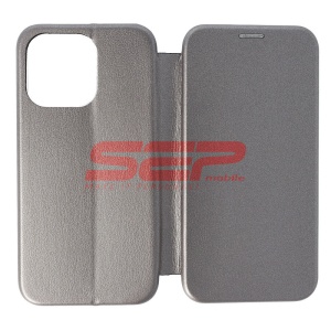 Husa FlipCover Round Apple iPhone 13 Pro Fossil Gray