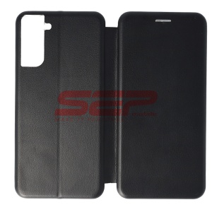 Husa FlipCover Round Samsung Galaxy S21 Plus Black - Img 1