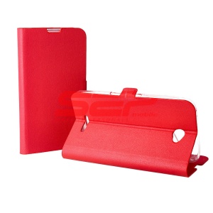 Husa FlipCover Stand Magnet Sony Xperia X ROSU