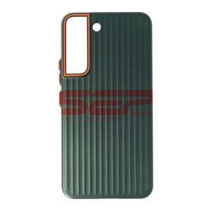 Husa PC Metallic Lines Samsung Galaxy S22 Green - Img 1