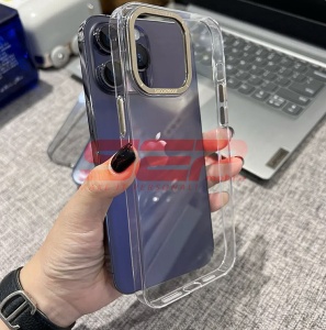 Husa PC MetalRing Apple iPhone 13 Pro Clear - Img 1
