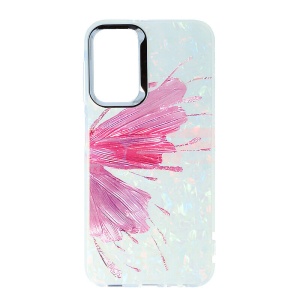 Husa silicon Aurora Shell Samsung Galaxy A24 Purple Butterfly