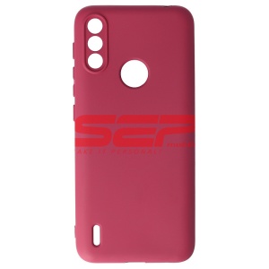 Husa silicon High Copy Motorola Moto E7 Power Burgundy