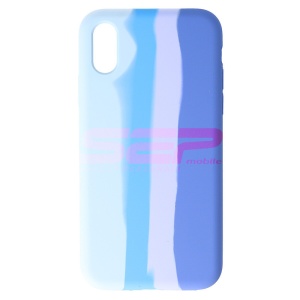 Husa silicon High Copy Rainbow Apple iPhone X No.04 - Img 1