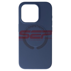 Husa silicon Mag Cover Apple iPhone 15 Pro Blue Titanium