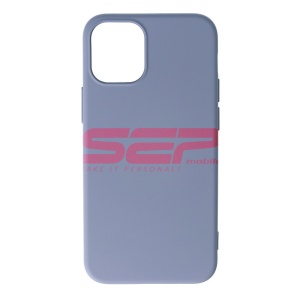 Husa silicon Square Liquid Apple iPhone 12 mini Lavander Gray - Img 1