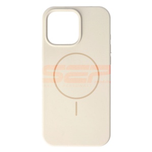 Husa Soft Silicone Magsafe Apple iPhone 16 Pro Max Beige - Img 1