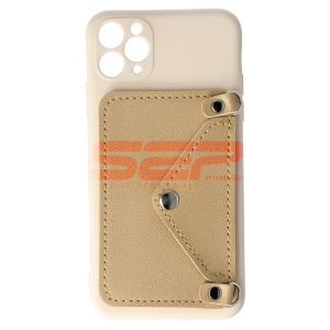 Husa TPU Crossbody Wallet Apple iPhone 11 Pro Max BEIGE - Img 2
