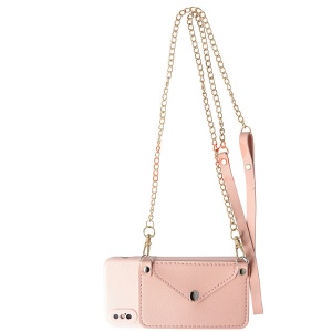 Husa TPU Crossbody Wallet Apple iPhone 11 Pro Max PINK - Img 1