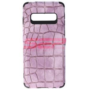 Husa TPU Leather Crocodile Samsung Galaxy S10 Lavender