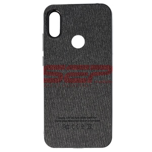 Husa TPU Leather Denim Huawei Y6 2019 Black - Img 1