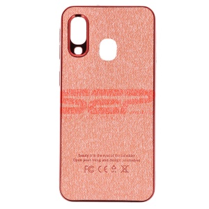 Husa TPU Leather Denim Samsung Galaxy A40 Rose Gold - Img 1