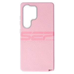 Husa TPU Leather Samsung Galaxy S25 Ultra Pink - Img 1